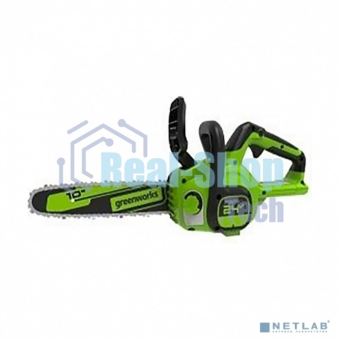 Цепная пила аккумуляторная GreenWorks G24CS25K4, 24V, 25 см, c АКБ 4А·ч и ЗУ (2007707UB)
