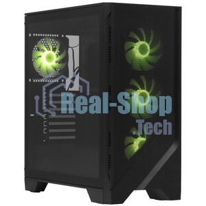 Компьютерный корпус без блока питания Case MSI MAG FORGE 320R AIRFLOW, Midi-Tower, TG, 4x120мм ARGB, 2xUSB 3.2, ATX, mATX, mITX черный