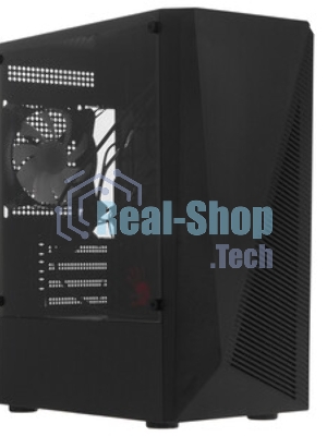 Компьютерный корпус Bloody BD-CC102F черный без БП mATX 2x120мм 2xUSB 2.0 1xUSB 3.0 audio bott PSU