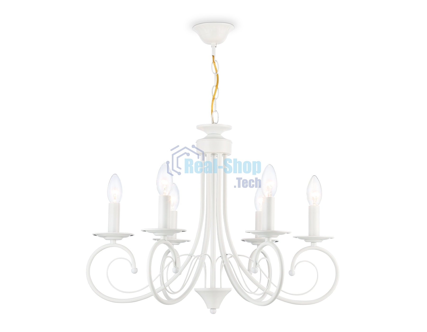 Светильник Ambrella light TR9611/6 WH белый E14/6 max 40W D560*650
