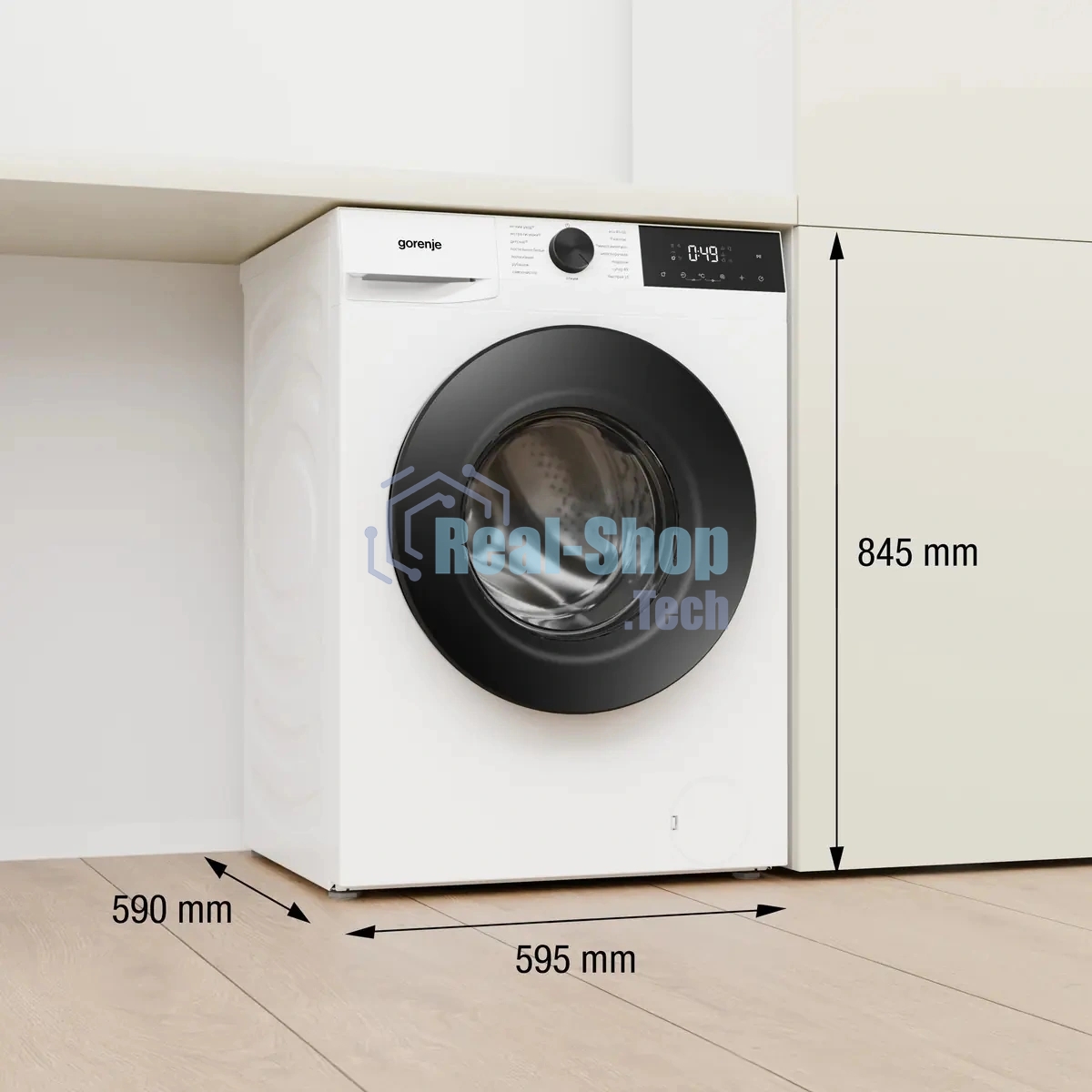 Стиральная машина Gorenje WG2P114A12/C класс: A загр.фронтальная макс.:11кг белый инвертор