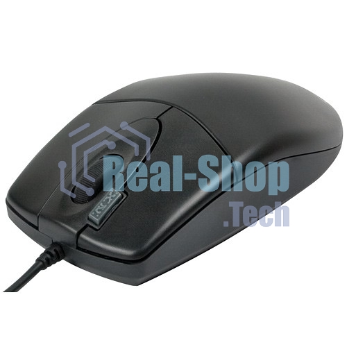 Мышь проводная A4Tech OP-620D черный, 1000 dpi, USB, кнопки - 4