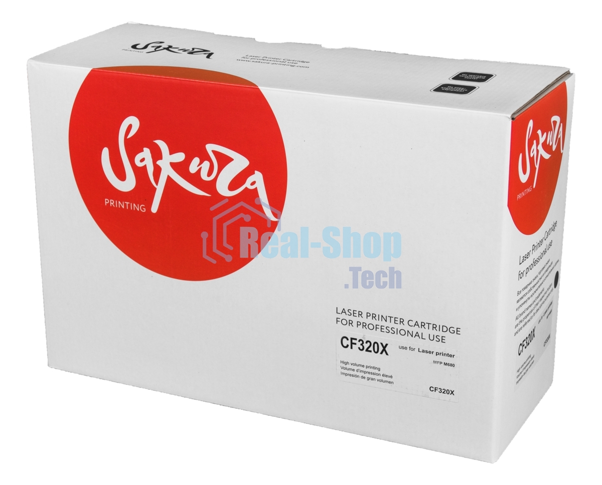 Картридж лазерный Sakura CF320X для HP Color LaserJet Enterprise M680dn, M680f, M680z, черный, 21 000 к.