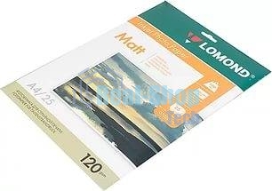 Фотобумага Lomond односторонняя матовая, 120г/м2,A4 (21X29,7)/25л. для струйной печати