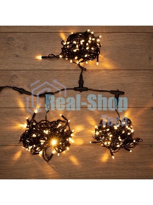 Гирлянда Neon-night LED ClipLight 24V, 3 нити по 10 метров, цвет диодов теплый белый