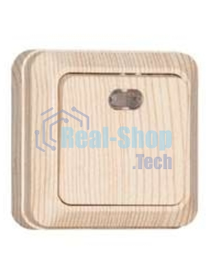 Выключатель проходной 1-кл. ОП Олимп 10А с индик. сосна UNIVersal 5560810