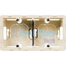 Коробка накладного монтажа 2 поста слоновая кость Inspiria