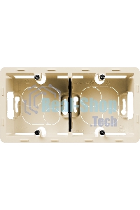 Коробка накладного монтажа 2 поста слоновая кость Inspiria