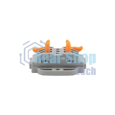 Клемма соединительная Rexant многоразовая проходная 3 полюса, с монтажной площадкой (0,08-4 мм²), серая (30 шт./уп.)