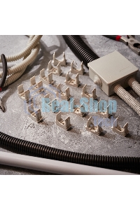 Крепеж-клипса для монтажного пистолета Rexant Ø 25 мм, серая (50 шт/уп)