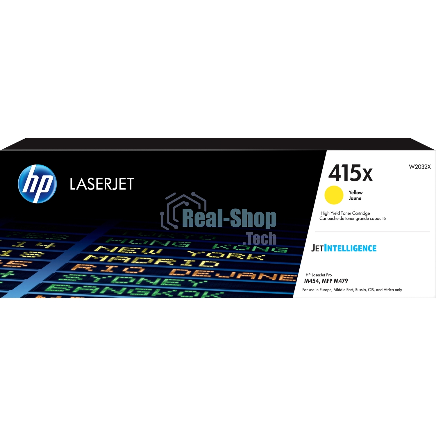 Картридж лазерный HP 415X W2032X желтый для HP LJ M454/MFP M479 (6000стр.)