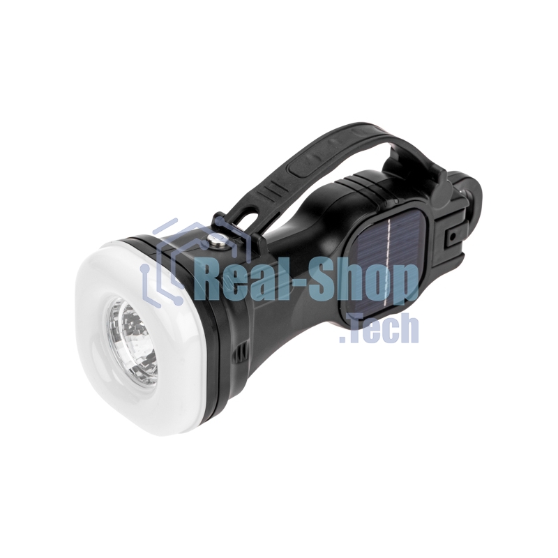 Фонарь кемпинговый Rexant с солнечной батареей и крюком