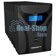 Источник бесперебойного питания Ippon Smart Power Pro II Euro 2200 1200Вт 2200ВА черный