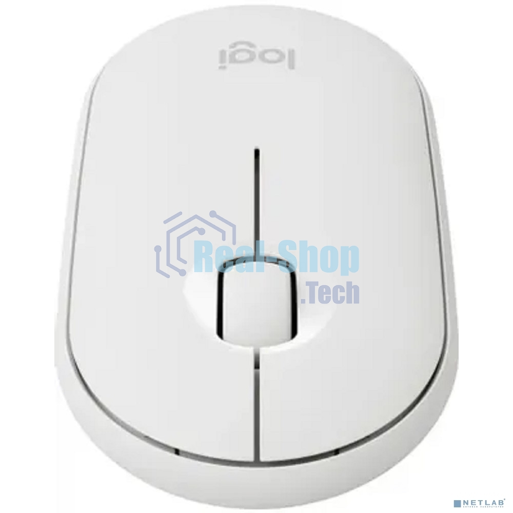 Мышь беспроводная Logitech Pebble M350 белый, 1000 dpi, радиоканал, Bluetooth, USB, кнопки - 3