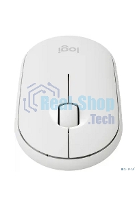 Мышь беспроводная Logitech Pebble M350 белый, 1000 dpi, радиоканал, Bluetooth, USB, кнопки - 3