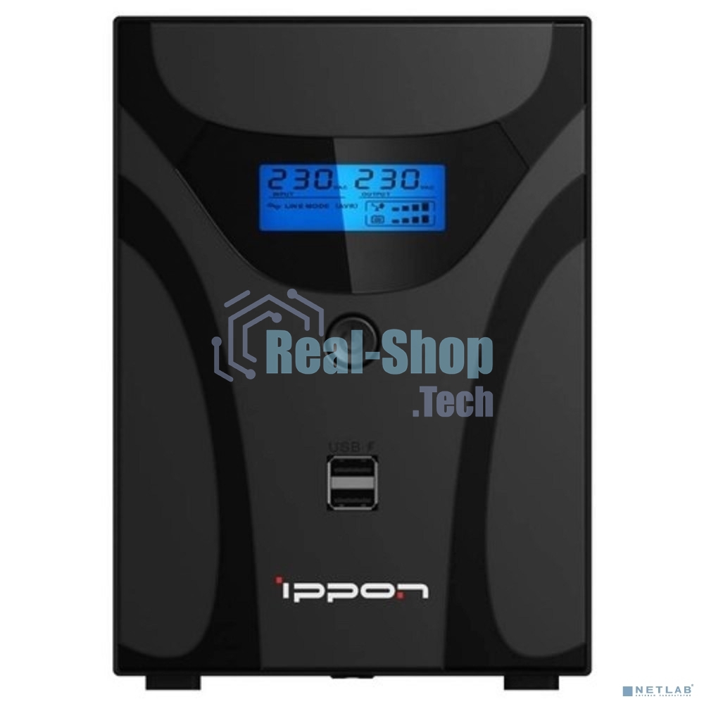 Источник бесперебойного питания Ippon Smart Power Pro II Euro 1200 / 1200 ВА / 720 Вт / 4 x CEE 7 (евророзетка)