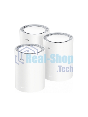 Бесшовный Mesh роутер Cudy M3000(2-PACK) AX3000 10/100/1000/2500BASE-T, белый (упак.:2шт)