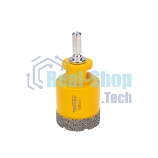 Коронка алмазная профессиональная по керамограниту и железобетону Kranz М14, вакуумное спекание, 45 мм, для УШМ