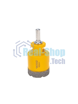 Коронка алмазная профессиональная по керамограниту и железобетону Kranz М14, вакуумное спекание, 45 мм, для УШМ