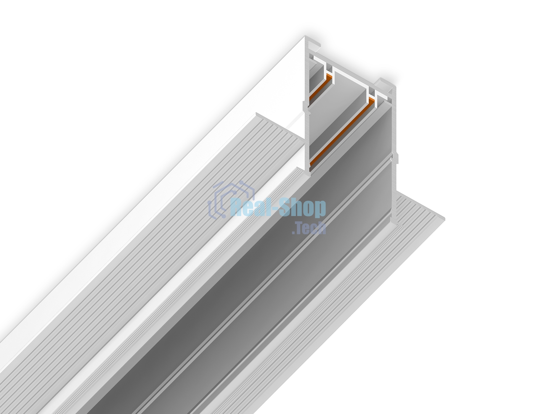 Шинопровод встраиваемый Ambrella light GL1009 WH белый IP20 220V 2000*62.5*56