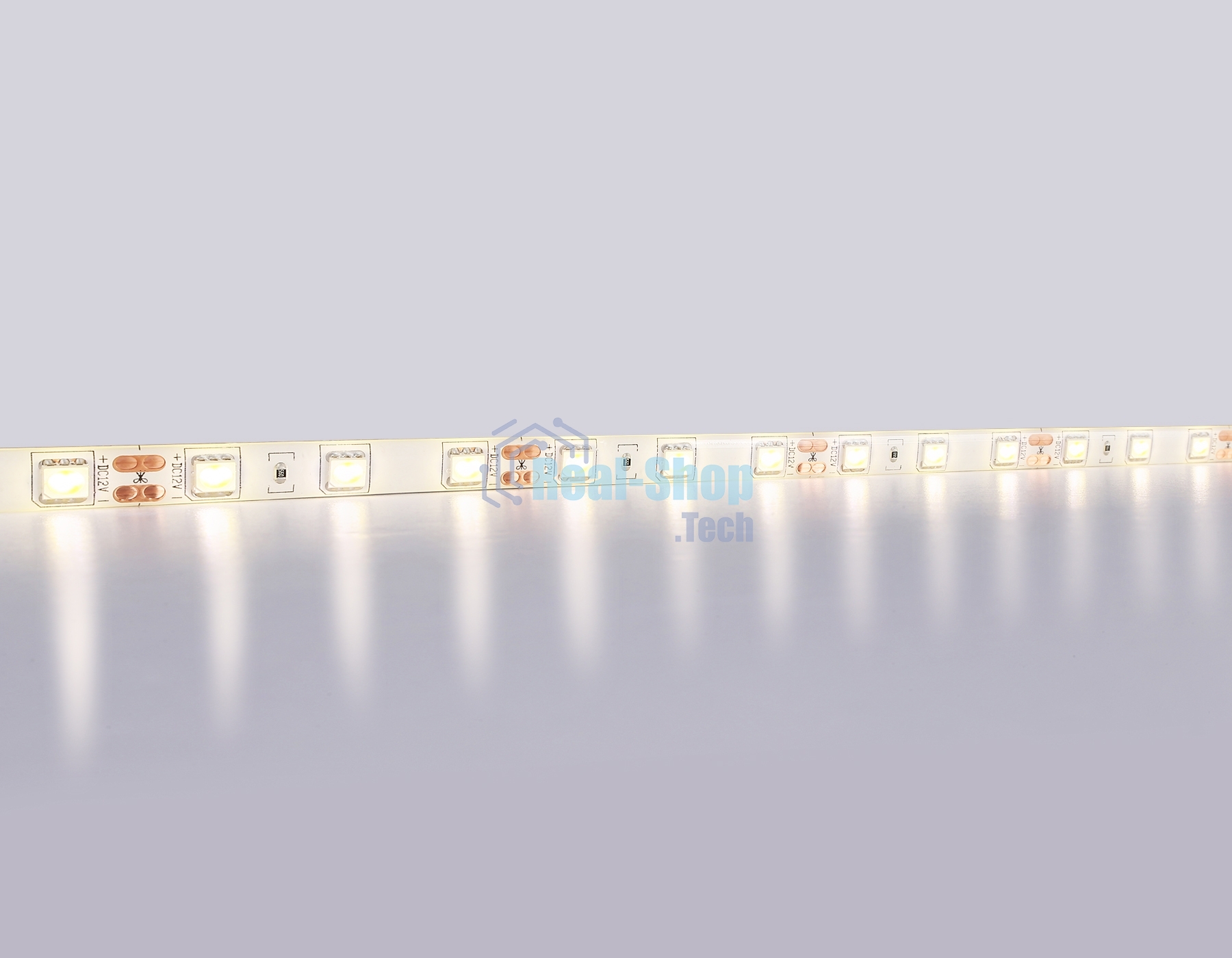 Светодиодная лента Ambrella light GS2101 5050 60Led/ 14.4W m/ 12V IP65 3000K/ 5000*10*2.87mm (2 конт.)