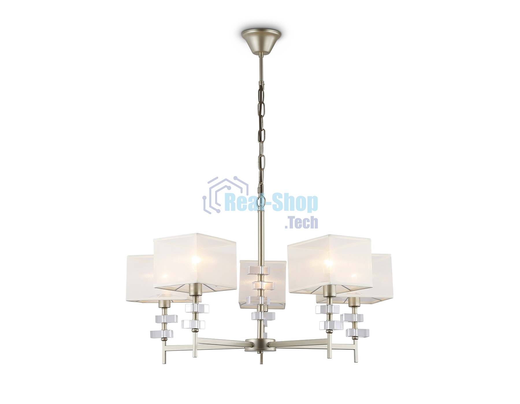 Люстра Ambrella light LH71331/5 CGD золото E14/5 max 40W D700*850