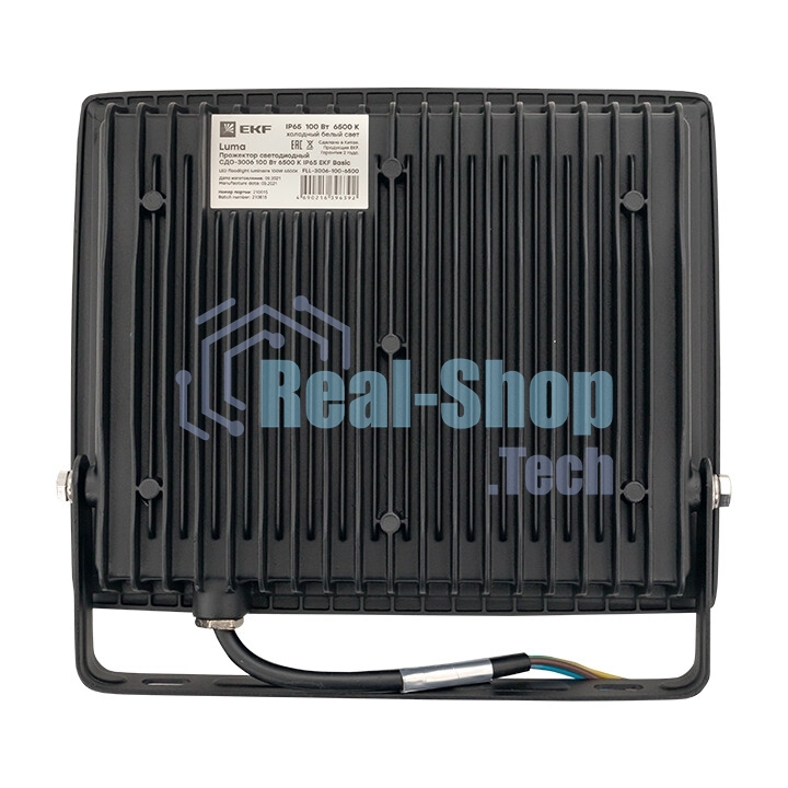 Прожектор светодиодный EKF FLL-3006-100-6500 СДО-3006 100Вт 6500К IP65 Basic