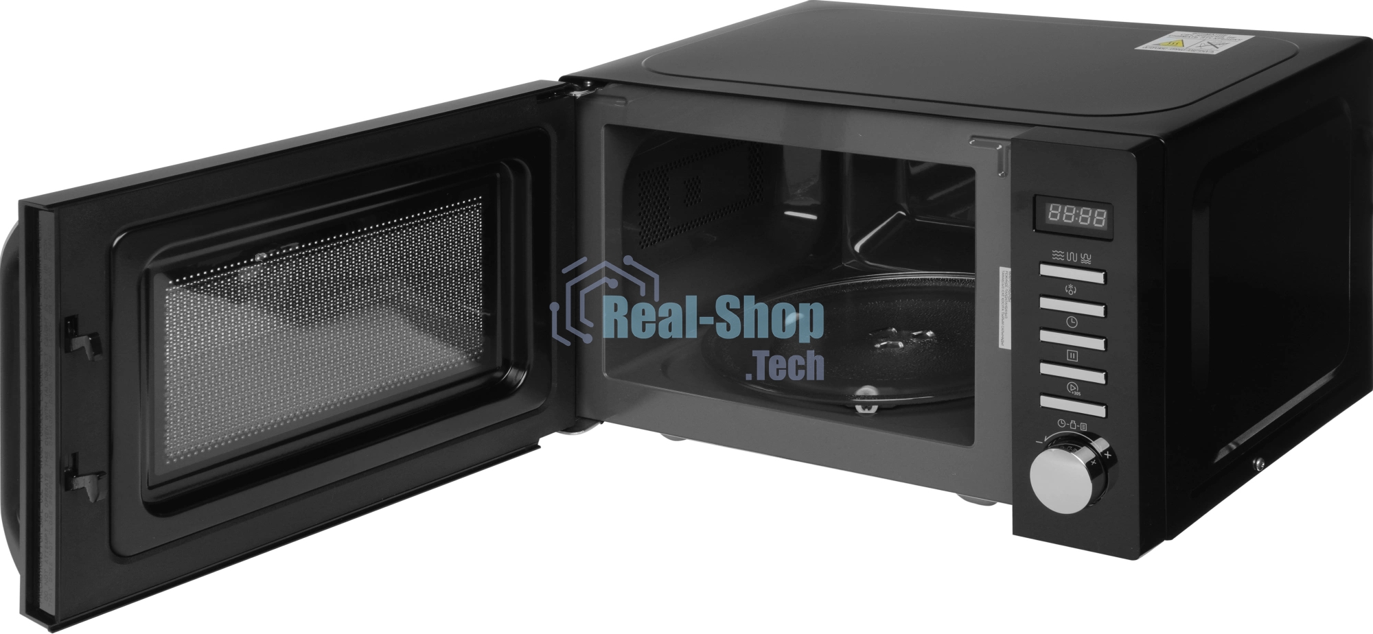 Микроволновая печь Haier HMB-DG208BA черный, 20 л, 800 Вт, переключатели - кнопки, поворотный механизм