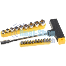 Набор STAYER 2540-H20  с Т-образной ручкой с насадками. 21 предмет