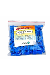 Клемма плоская Rexant полностью изолированная гнездо 6.6 мм 1.5-2.5 мм² (РППи-м 2.5-(6.3))