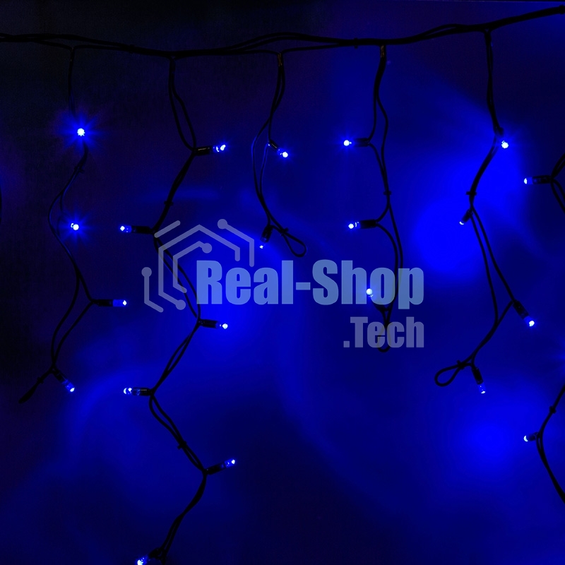 Гирлянда Neon-night Айсикл (бахрома) светодиодный, 5,6 х 0,9 м, черный провод 
