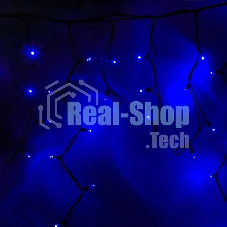 Гирлянда Neon-night Айсикл (бахрома) светодиодный, 5,6 х 0,9 м, черный провод 