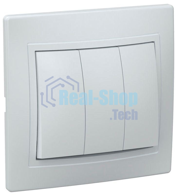 Выключатель 3-кл. СП КВАРТА 10А IP20 крем. ИЭК EVK30-K33-10-DM