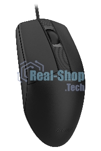 Мышь проводная A4Tech OP-330S черный, 1200 dpi, USB, кнопки - 3