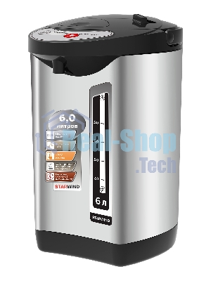 Термопот Starwind STP5401 6л. 800Вт черный/серебристый