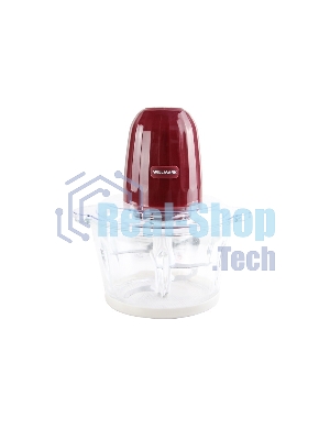 Измельчитель Willmark WMC-7088 (500Вт., стекл. чаша 2л., двойн. лезвия., рез. основание) пурпурный