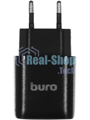 Сетевое зарядное устройство Buro BUWG1 3A QC черный