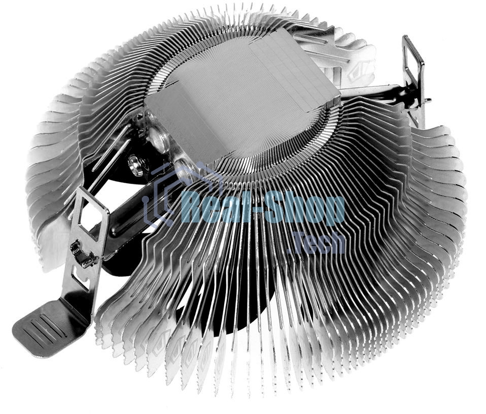 Кулер Cooler ID-Cooling DK-01S серебристый/черный 80мм алюминий 2200rpm 24db 3-pin 65W