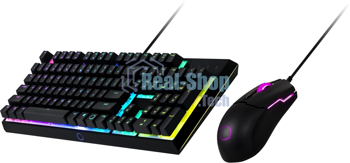 Комплект: Игровая клавиатура+мышь Cooler Master Keyboard Combo, MS110, RU layout, Revised