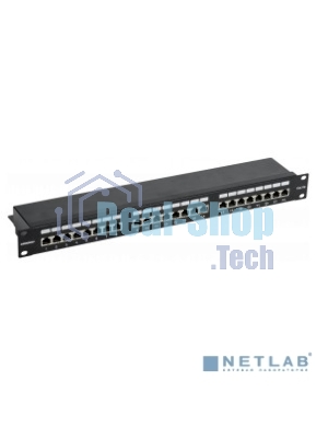Патч-панель ITK PP24-1UC5EF-K05-G 1U кат. 5Е FTP 24 порта (Krone) GENERICA
