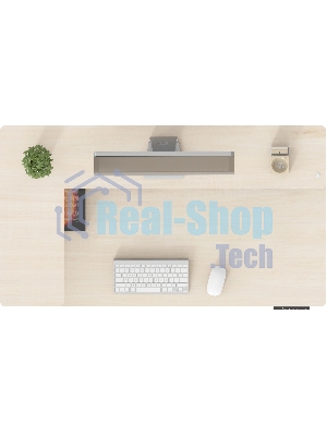 Стол для компьютера Cactus CS-EDL-DWT столешница ДСП светлый дуб каркас белый 120x71x60см