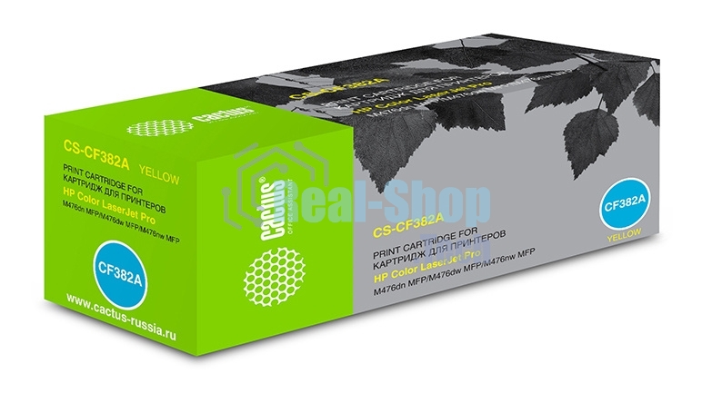 Картридж лазерный Cactus CS-CF382A желтый (2700 стр.) для HP LaserJet Pro M476dn, M476nw, M476dw