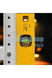 Уровень алюминиевый Denzel, магнит., фрезерованный, 3 глазка (1 зеркал.), 0,5 мм/м, 1000 мм