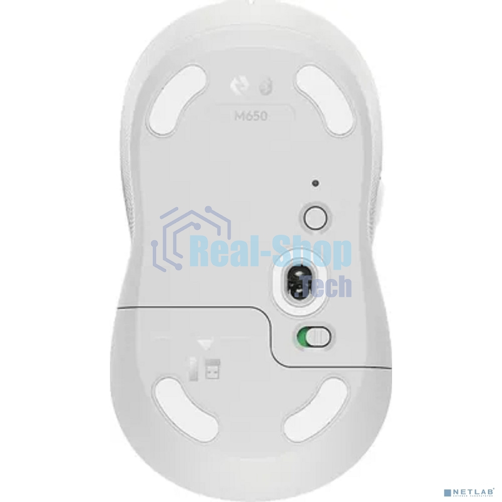 Мышь беспроводная Logitech Signature M650 белый, 4000 dpi, радиоканал, Bluetooth, USB, кнопки - 5
