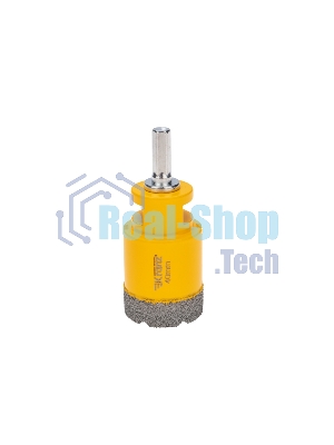 Коронка алмазная профессиональная по керамограниту и железобетону Kranz М14, вакуумное спекание, 40 мм, для УШМ