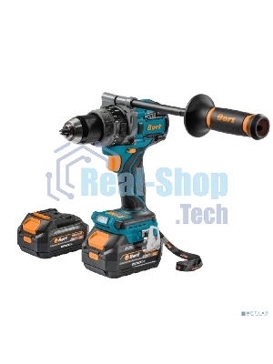 Дрель-шуруповерт Bort BAB-21Ix2Li-XDK, 18 В, 4 Ач, 150 Нм, бесщеточный, ударная