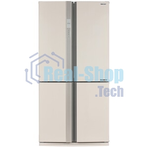 Холодильник Sharp SJ-EX98FBE бежевый трехкамерный 394/211 л морозилка снизу, No Frost, Side by Side