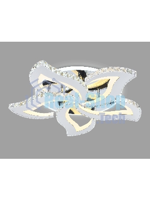 Управляемый светодиодный светильник Ambrella light FA1723/5 CH хром 105W 3000K/4200K/6400K 550*540*90 (ПДУ РАДИО 2.4G)
