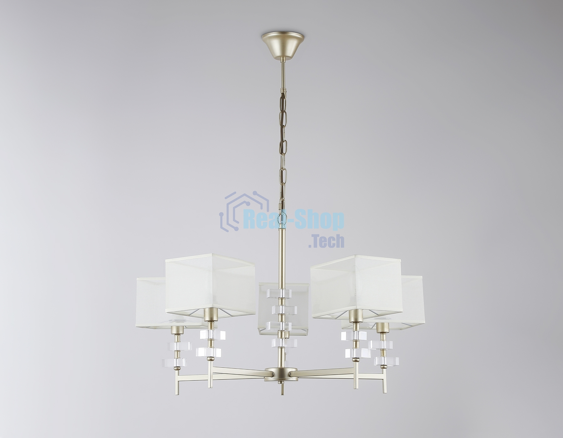 Люстра Ambrella light LH71331/5 CGD золото E14/5 max 40W D700*850