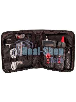 Кабельный тестер с измерением длины с трассировкой кабельных линий и определением POE в комплекте с 8 ответными частями